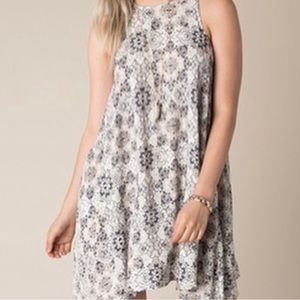 White Crow Floral Pocket Dress